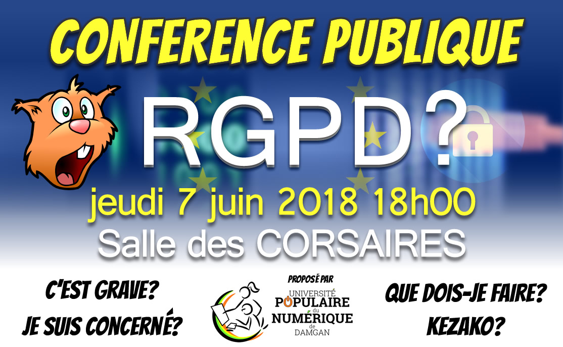 Conférence publique : RGPD, kezako?