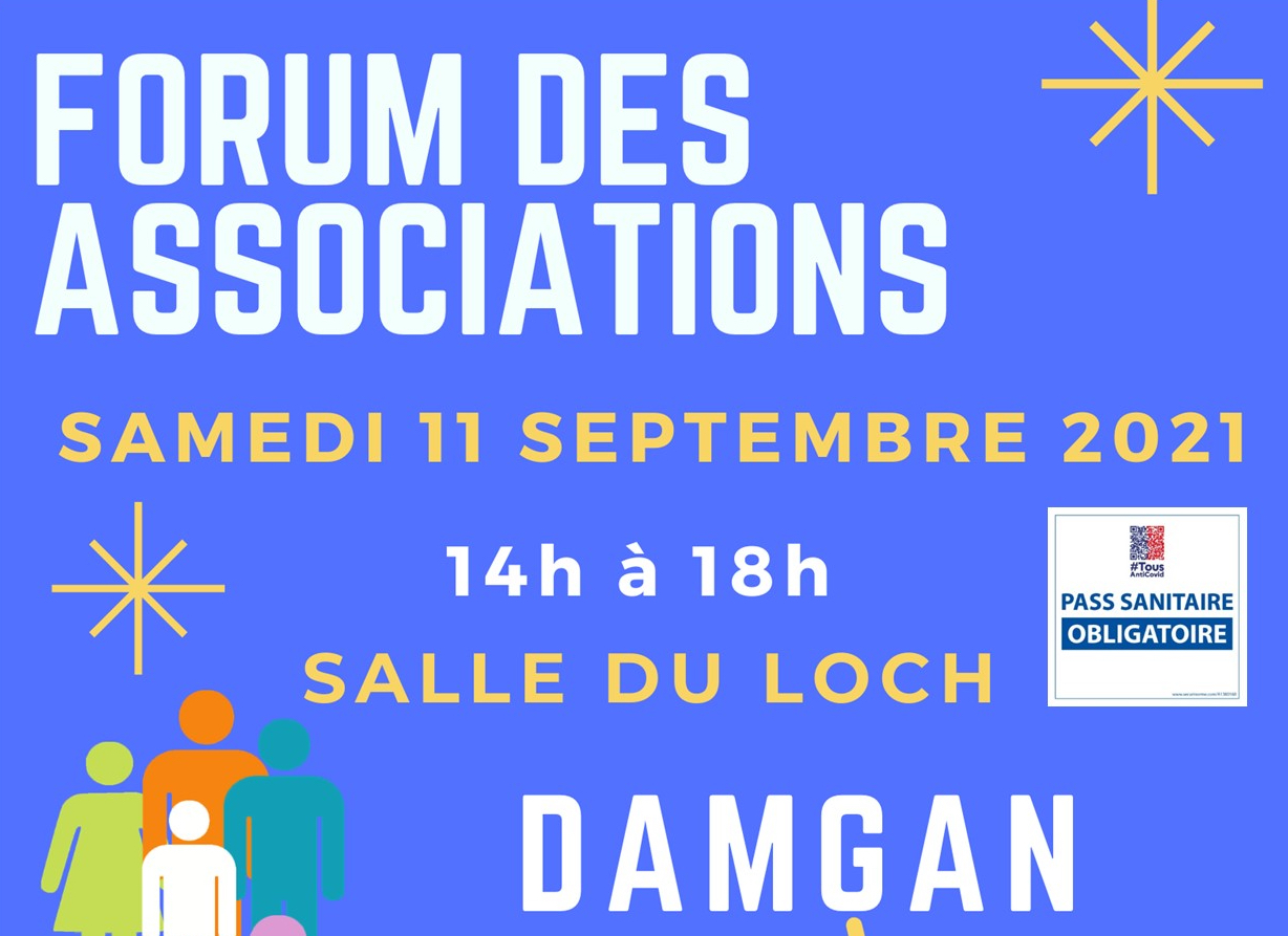 Forum des associations le samedi 11 septembre 2021