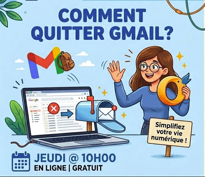 Compte rendu de l’atelier « Pourquoi et comment j’ai quitté Gmail » du 4 mail 2026